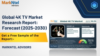 4K TV Market Comprehensive Analysis and Forecast 2025-30