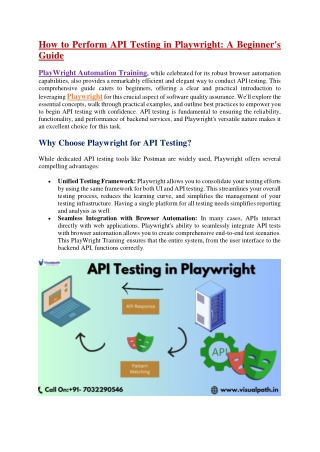 PlayWright Automation Online Training - PlayWright Training