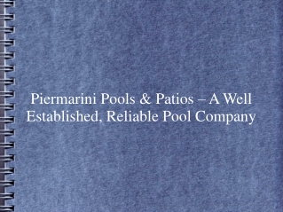 Piermarini Pools