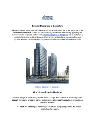 Exterior Designers in Bangalore (1)