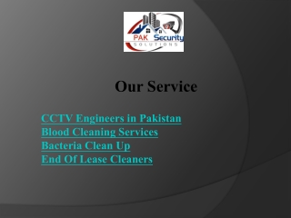 Need expert CCTV engineers in Pakistan