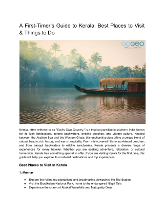 A First-Timer’s Guide to Kerala_ Best Places to Visit & Things to Do