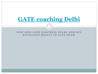 GATE Coaching Delhi