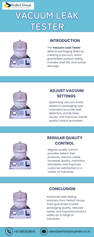 Vacuum Leak Tester