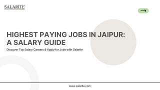 Highest Paying Jobs in Jaipur A Salary Guide
