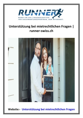 Unterstützung bei mietrechtlichen Fragen  runner-swiss.ch