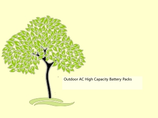 Outdoor AC High Capacity Battery Packs