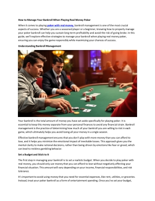 Poker has become one of the most widely played