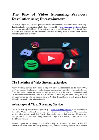 Top 10 Video Streaming Services: Which One Is Right for You?