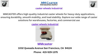 caster wheels industrial
