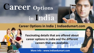 Career Options in India