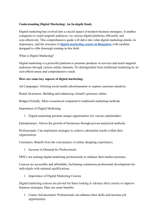 Understanding Digital Marketing_ An In-depth Study