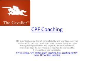 CPF Coaching