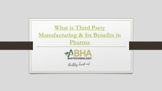 What is Third Party Manufacturing & Its Benefits