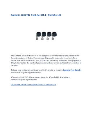 Sammic 2052747 Feet Set Of 4 _ PartsFe UK (1)