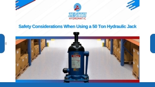 Safety Considerations When Using a 50-Ton Hydraulic Jack