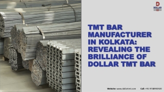 TMT Bar Manufacturer in Kolkata Revealing the Brilliance of Dollar TMT Bar