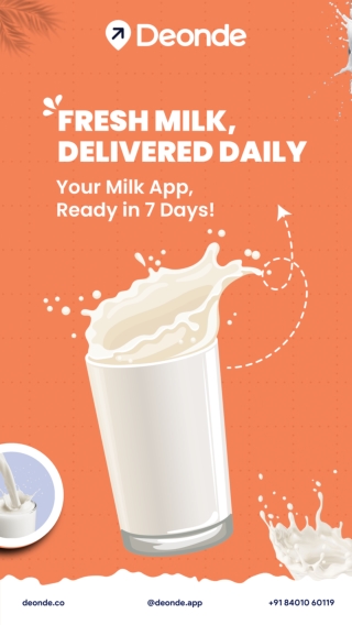 Deonde: White-Label Milk Delivery Platform - Marketing Materials