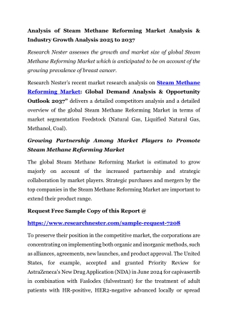 Steam Methane Reforming Market