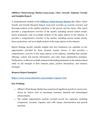 Offshore Wind Energy Market