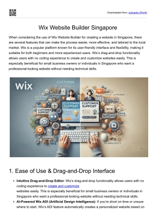 Wix Website Builder Singapore