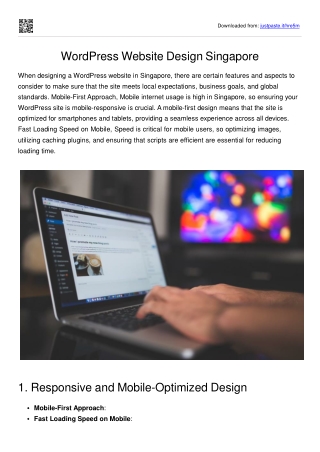 WordPress Website Design Singapore