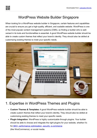 WordPress Websites Builder Singapore
