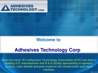 Adhesives Technology Corp
