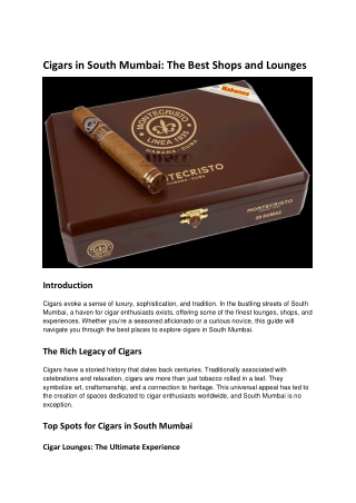 Cigars in South Mumbai_ The Best Shops and Lounges