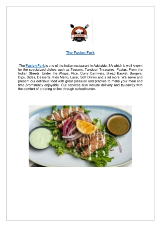 The Fusion Fork Pulteney Menu | Order Online For Delivery
