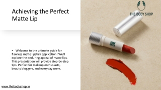 How to Use Matte Lipsticks: Professional Tips for Flawless Finish