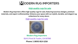 High quality rugs for sale