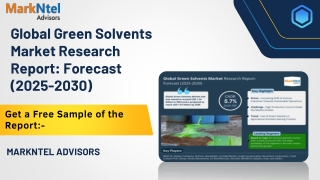 Green Solvents Market Comprehensive Analysis and Forecast 2025-30