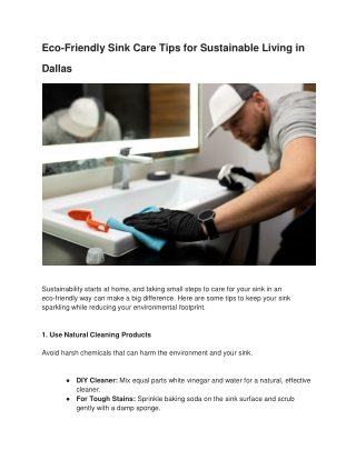 eco-friendly-sink-care-tips-for-sustainable-living-in-dallas