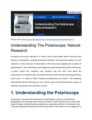 Understanding The Polariscope: Natural Research
