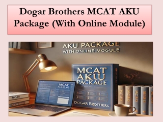 Expert MCAT Preparation AKU – Dogar Brothers