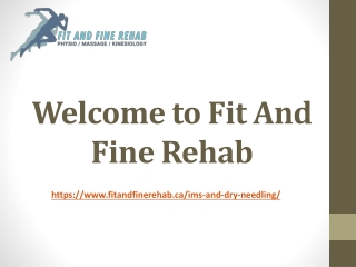Effective Dry Needling Therapy at Fit And Fine Rehab