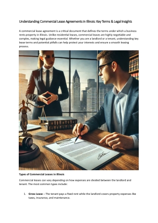 Understanding Commercial Lease Agreements in Illinois