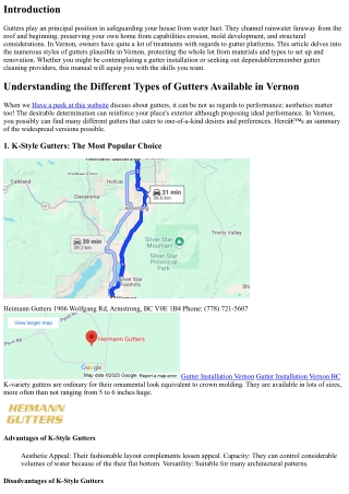 Understanding the Different Types of Gutters Available in Vernon