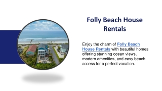 Folly Beach House Rentals