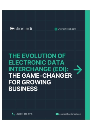 EDI was born out of the need for a faster, more reliable way to exchange information—a game-changer that streamlined ope