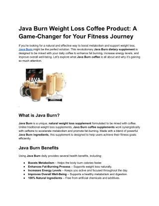 Java Burn
