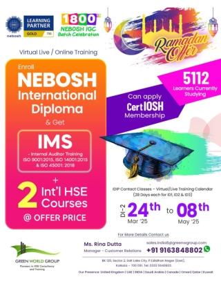 NEBOSH IDIP Course Ramadan Offer in Howrah