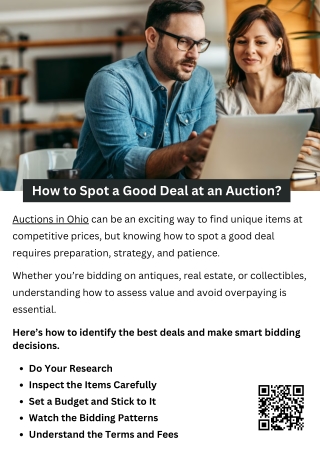 How to Spot a Good Deal at an Auction?