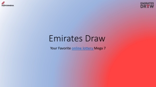Emirates Draw PPT 37