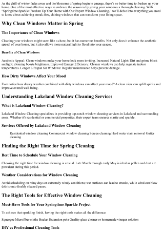 “Springtime Sparkle: Freshen Up Your Home with Our Expert Window Cleaning.”