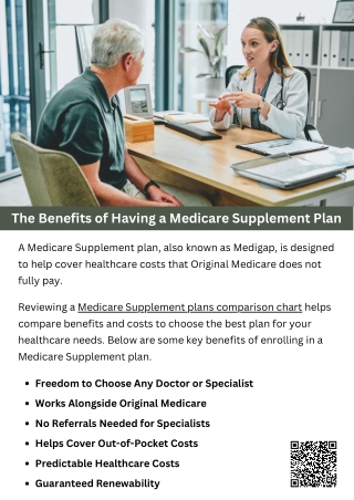 The Benefits of Having a Medicare Supplement Plan