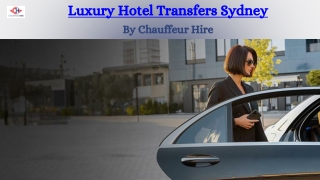 Luxury Hotel Transfers Sydney