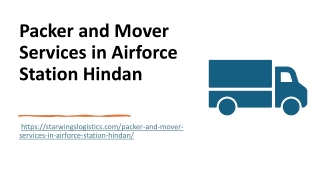 Packer and Mover Services in Airforce Station Hindan