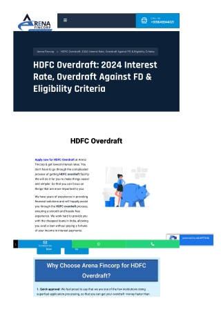 "HDFC Overdraft: Flexible Credit Facility for Instant Funds"
